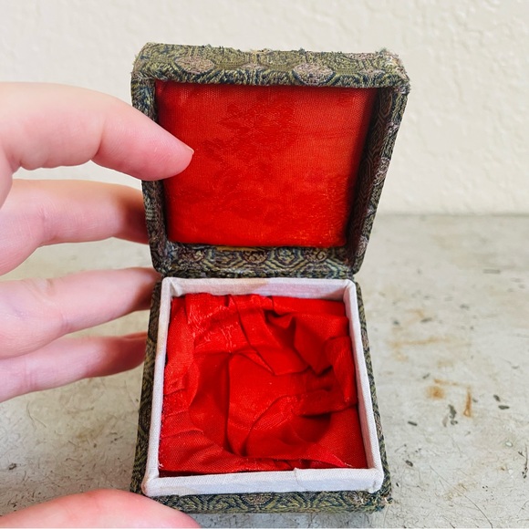 Vintage Red Chinese Seal Paste & Ceramic Paste Container with Blue Dragons - Picture 11 of 11